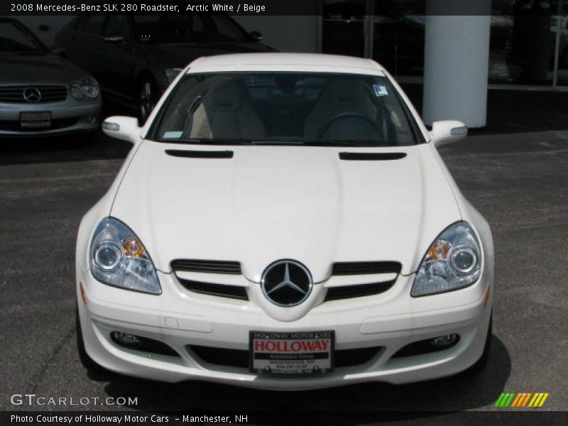 Arctic White / Beige 2008 Mercedes-Benz SLK 280 Roadster