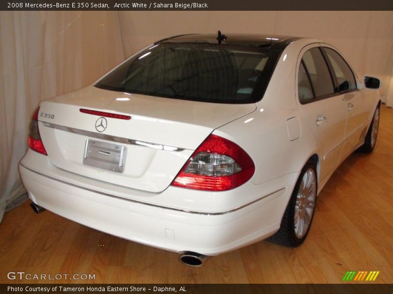 Arctic White / Sahara Beige/Black 2008 Mercedes-Benz E 350 Sedan