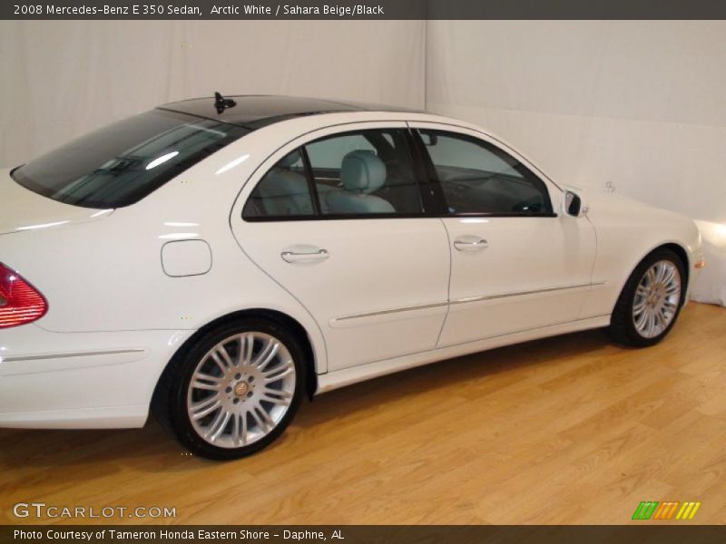 Arctic White / Sahara Beige/Black 2008 Mercedes-Benz E 350 Sedan