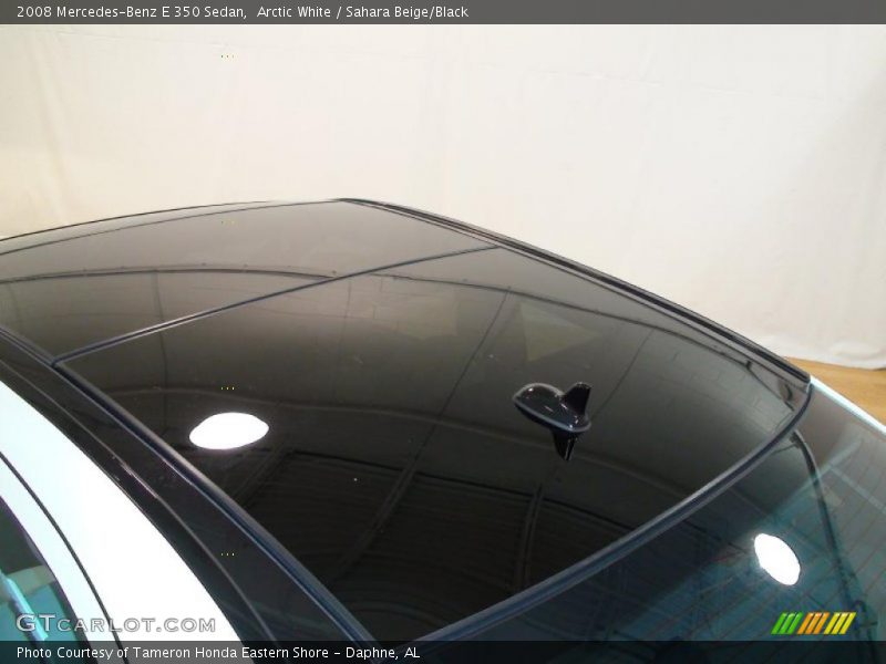 Arctic White / Sahara Beige/Black 2008 Mercedes-Benz E 350 Sedan