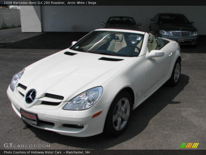 Arctic White / Beige 2008 Mercedes-Benz SLK 280 Roadster