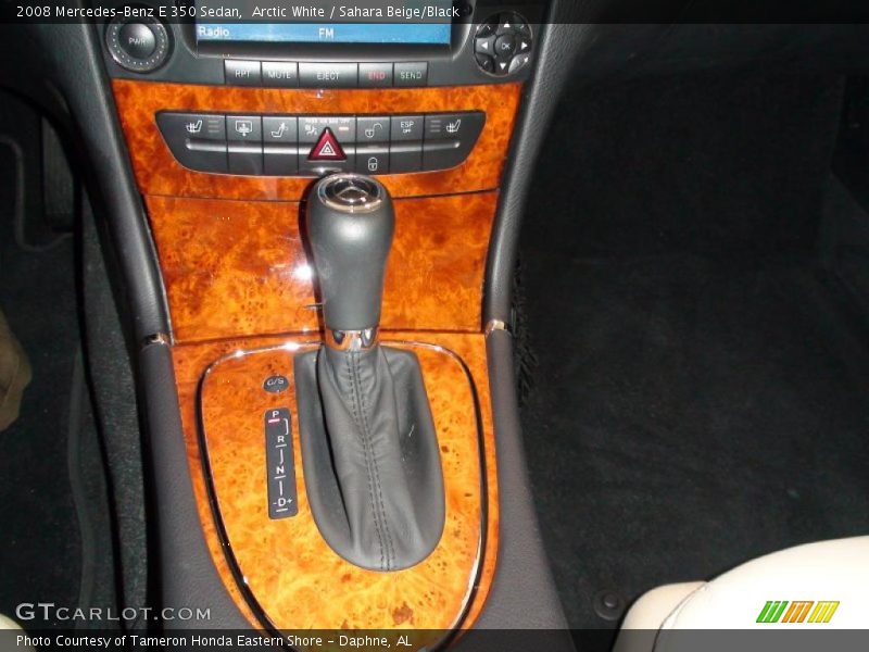 Arctic White / Sahara Beige/Black 2008 Mercedes-Benz E 350 Sedan