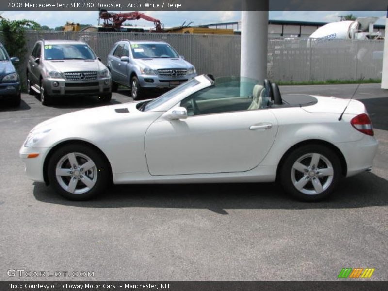 Arctic White / Beige 2008 Mercedes-Benz SLK 280 Roadster