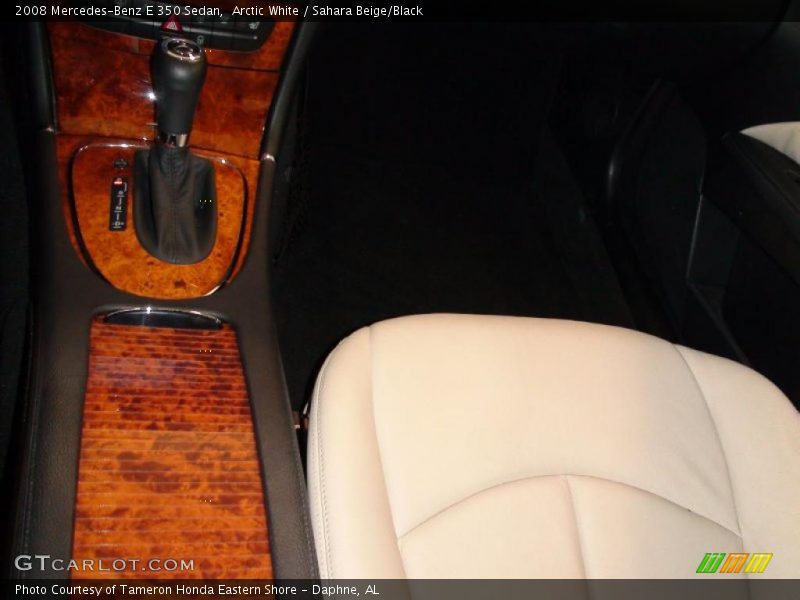 Arctic White / Sahara Beige/Black 2008 Mercedes-Benz E 350 Sedan