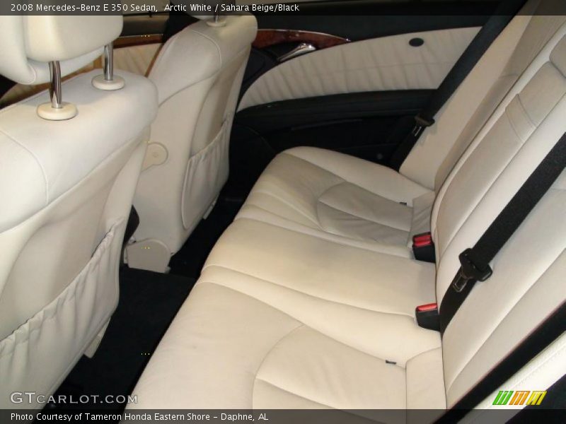 Arctic White / Sahara Beige/Black 2008 Mercedes-Benz E 350 Sedan
