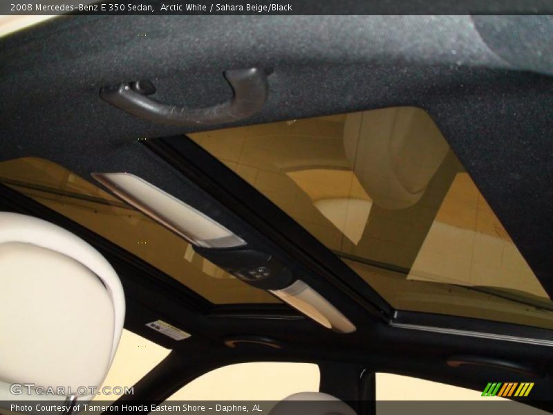 Arctic White / Sahara Beige/Black 2008 Mercedes-Benz E 350 Sedan