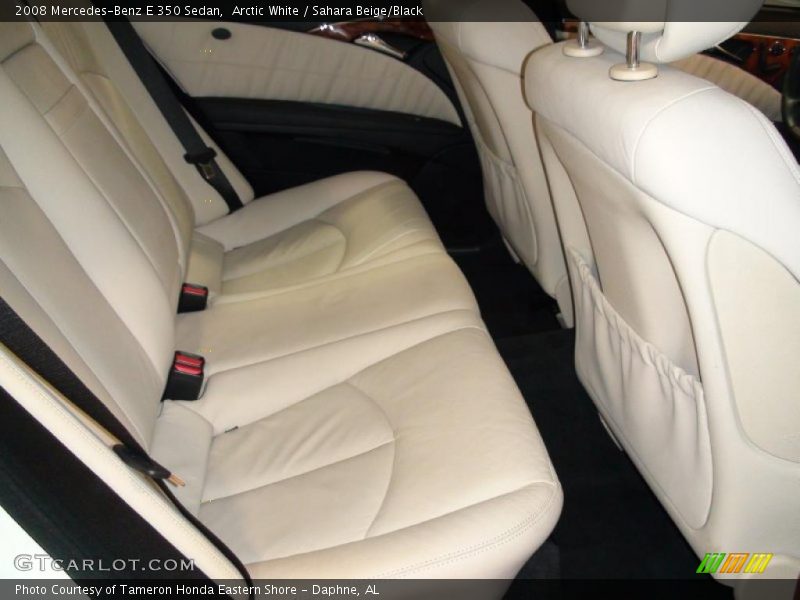 Arctic White / Sahara Beige/Black 2008 Mercedes-Benz E 350 Sedan