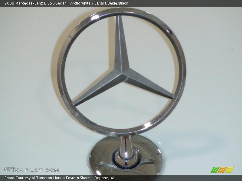 Arctic White / Sahara Beige/Black 2008 Mercedes-Benz E 350 Sedan