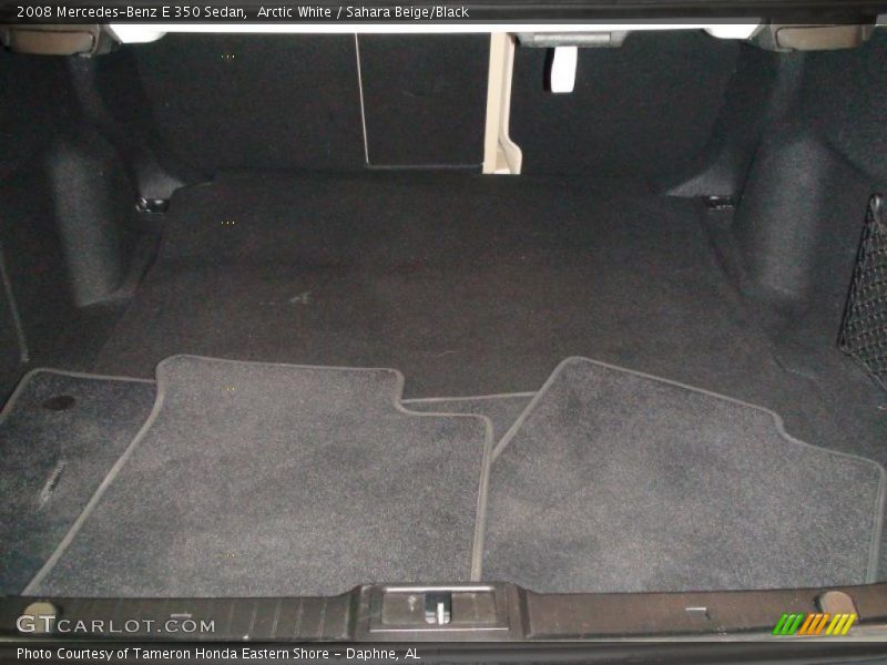 Arctic White / Sahara Beige/Black 2008 Mercedes-Benz E 350 Sedan