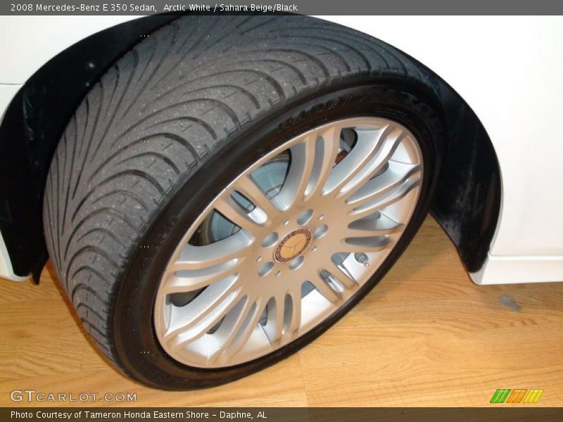 Arctic White / Sahara Beige/Black 2008 Mercedes-Benz E 350 Sedan