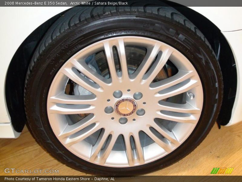 Arctic White / Sahara Beige/Black 2008 Mercedes-Benz E 350 Sedan