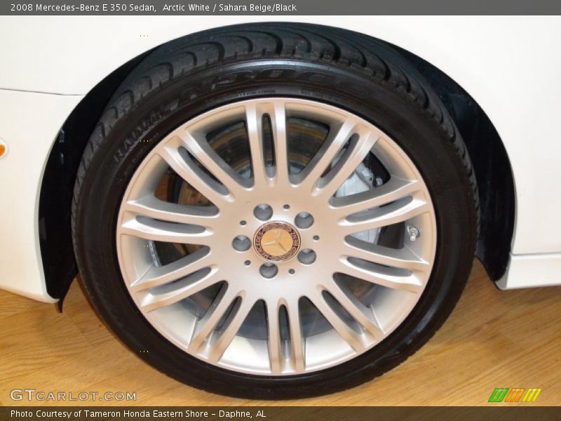 Arctic White / Sahara Beige/Black 2008 Mercedes-Benz E 350 Sedan