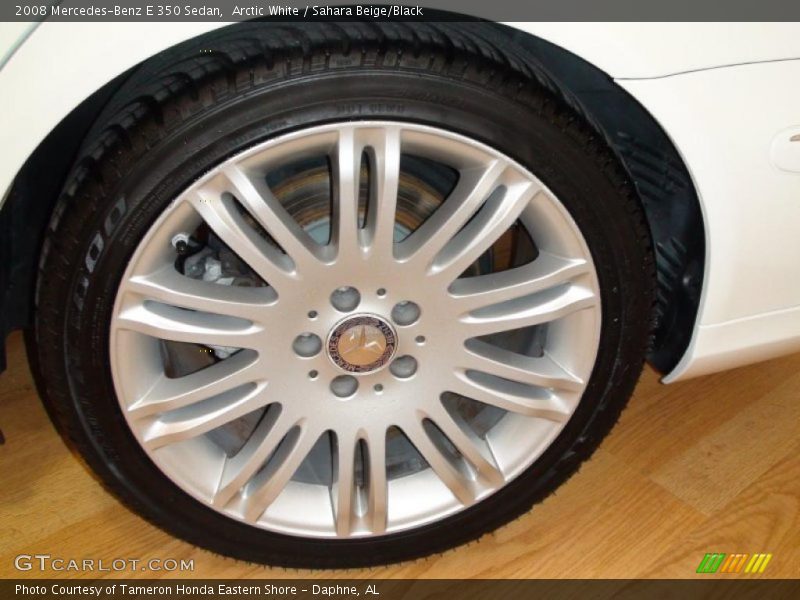 Arctic White / Sahara Beige/Black 2008 Mercedes-Benz E 350 Sedan
