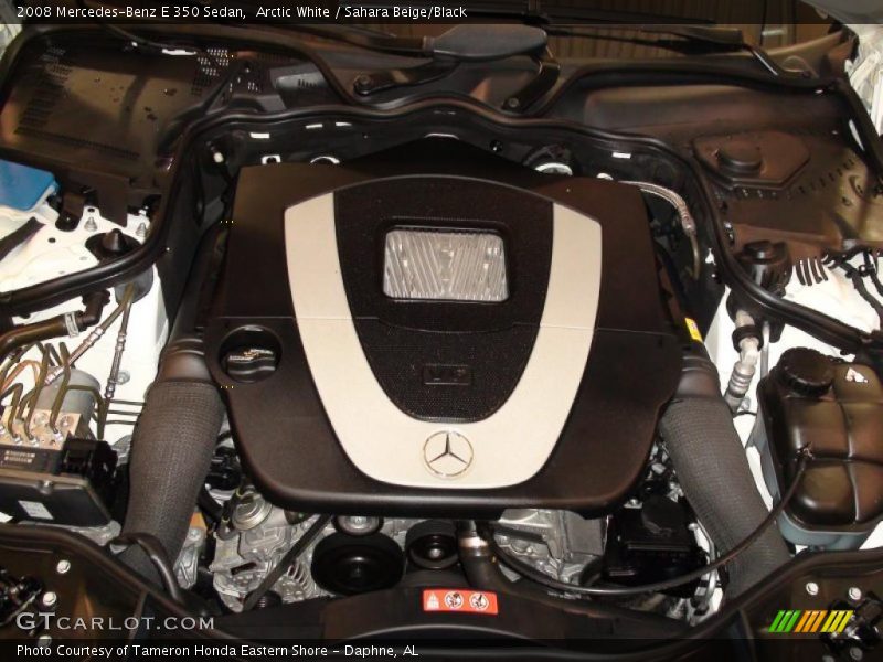 Arctic White / Sahara Beige/Black 2008 Mercedes-Benz E 350 Sedan