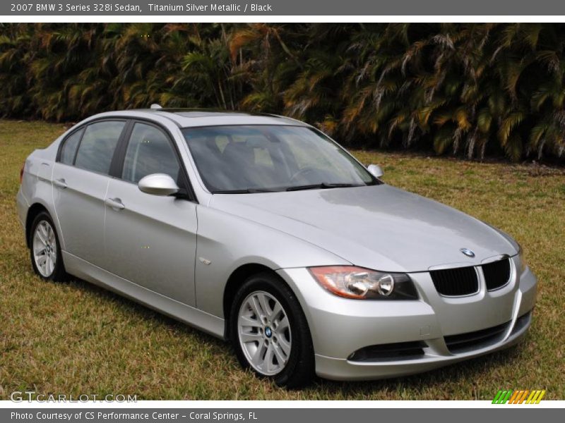 Titanium Silver Metallic / Black 2007 BMW 3 Series 328i Sedan