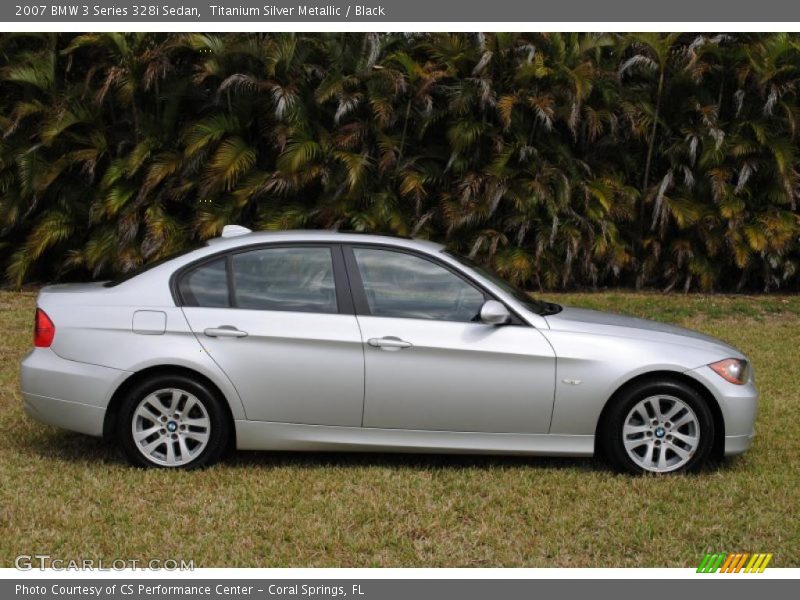 Titanium Silver Metallic / Black 2007 BMW 3 Series 328i Sedan