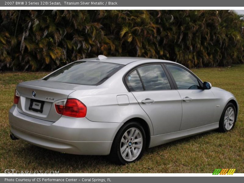 Titanium Silver Metallic / Black 2007 BMW 3 Series 328i Sedan