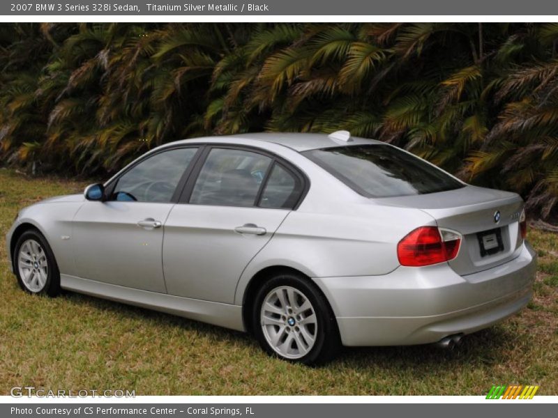 Titanium Silver Metallic / Black 2007 BMW 3 Series 328i Sedan