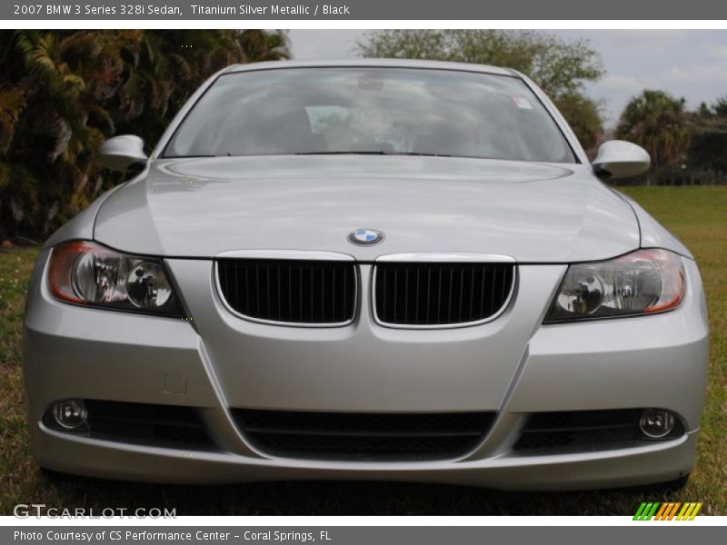 Titanium Silver Metallic / Black 2007 BMW 3 Series 328i Sedan