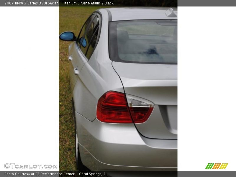 Titanium Silver Metallic / Black 2007 BMW 3 Series 328i Sedan