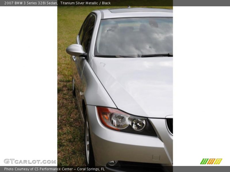 Titanium Silver Metallic / Black 2007 BMW 3 Series 328i Sedan