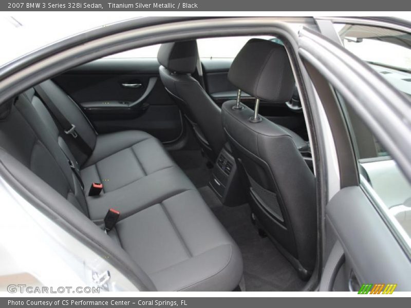 Titanium Silver Metallic / Black 2007 BMW 3 Series 328i Sedan