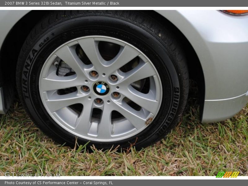 Titanium Silver Metallic / Black 2007 BMW 3 Series 328i Sedan