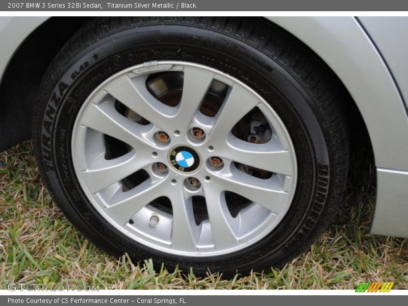 Titanium Silver Metallic / Black 2007 BMW 3 Series 328i Sedan