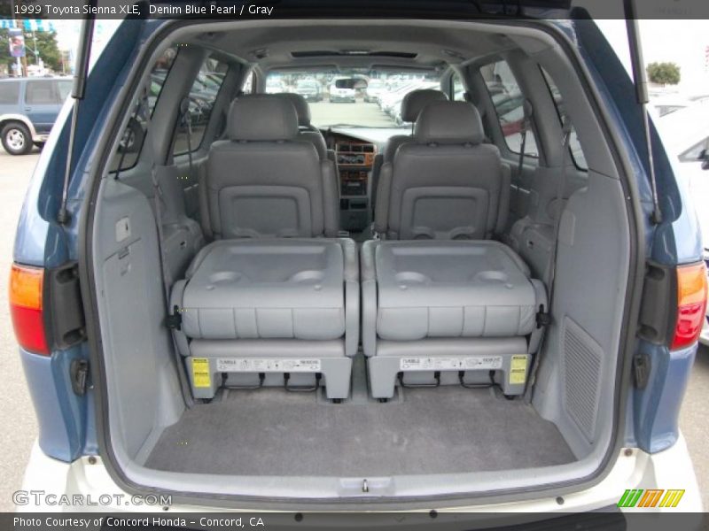 Denim Blue Pearl / Gray 1999 Toyota Sienna XLE