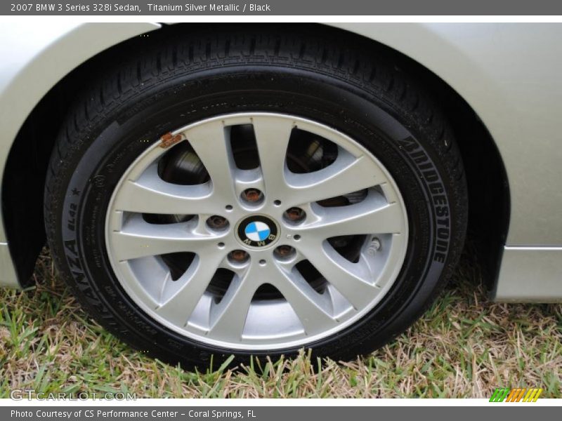 Titanium Silver Metallic / Black 2007 BMW 3 Series 328i Sedan