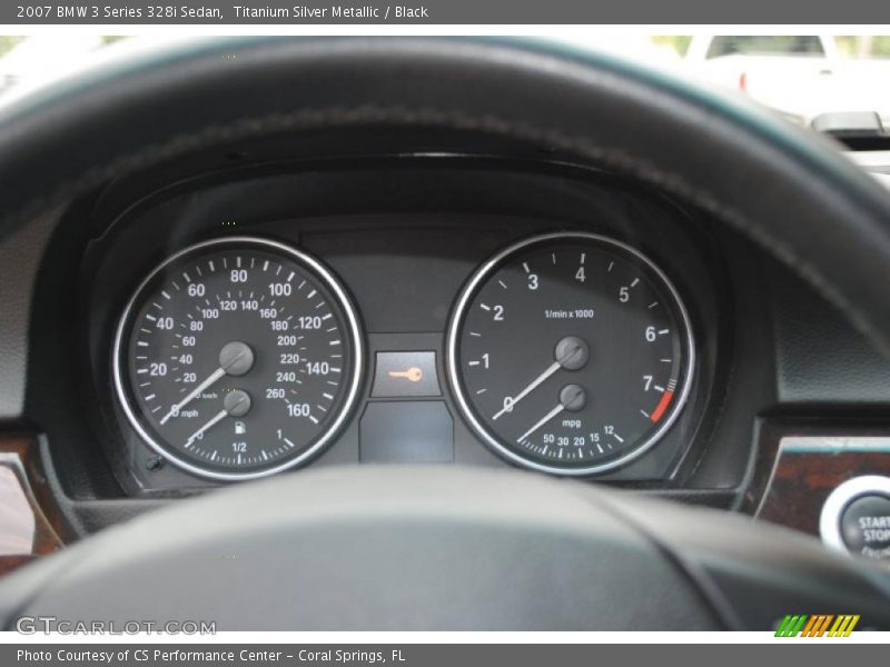 Titanium Silver Metallic / Black 2007 BMW 3 Series 328i Sedan