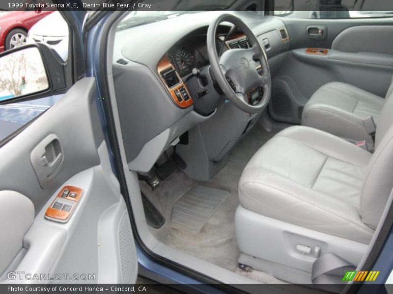 Denim Blue Pearl / Gray 1999 Toyota Sienna XLE