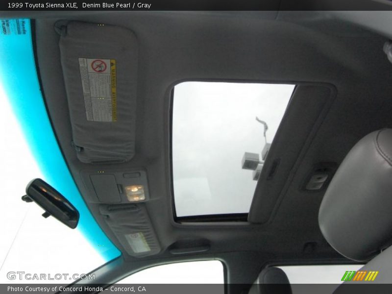 Denim Blue Pearl / Gray 1999 Toyota Sienna XLE