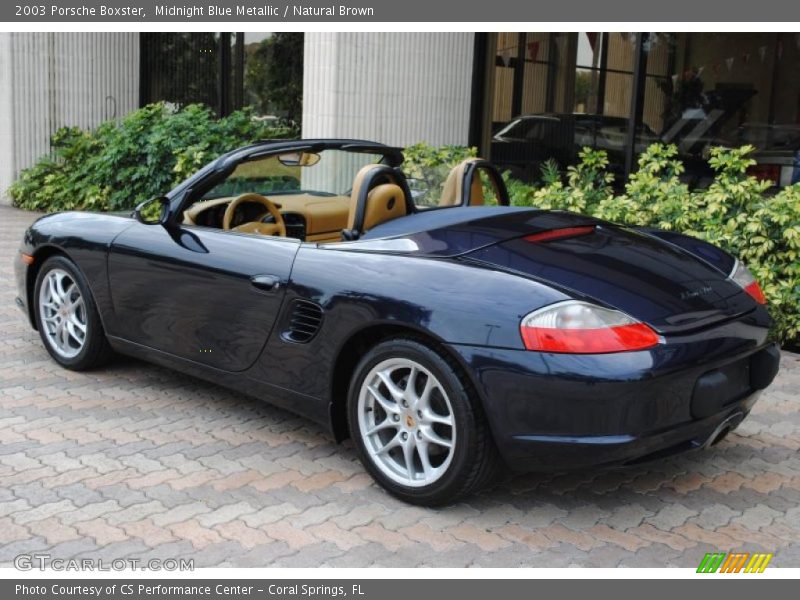 Midnight Blue Metallic / Natural Brown 2003 Porsche Boxster