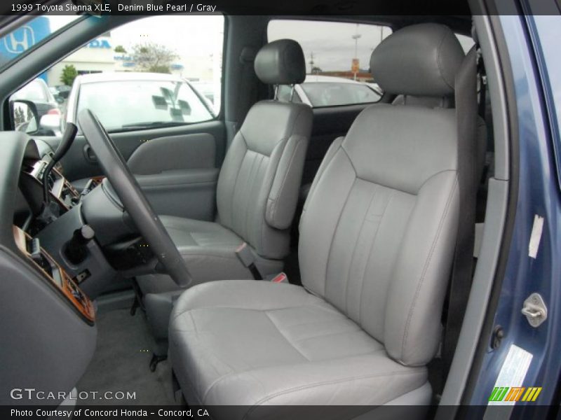 Denim Blue Pearl / Gray 1999 Toyota Sienna XLE