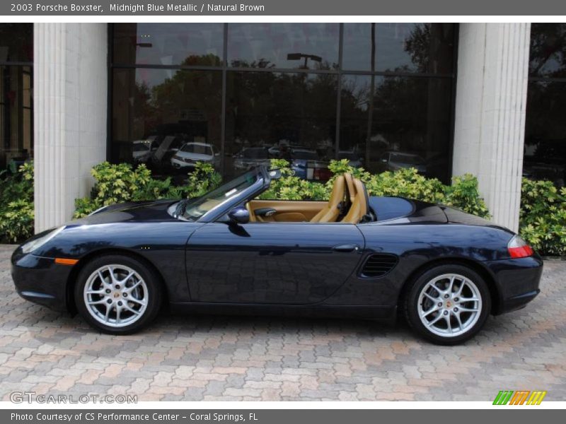 Midnight Blue Metallic / Natural Brown 2003 Porsche Boxster