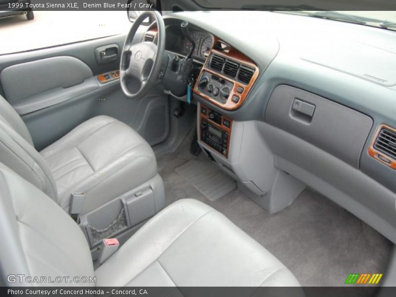 Denim Blue Pearl / Gray 1999 Toyota Sienna XLE