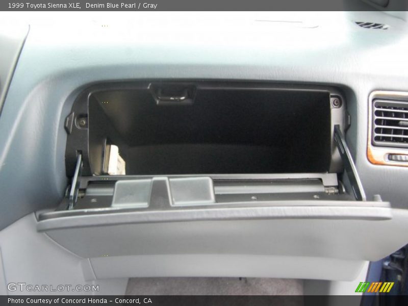 Denim Blue Pearl / Gray 1999 Toyota Sienna XLE