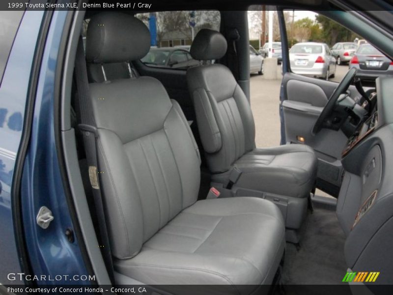 Denim Blue Pearl / Gray 1999 Toyota Sienna XLE