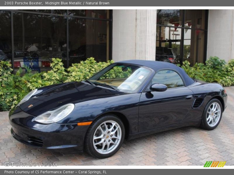 Midnight Blue Metallic / Natural Brown 2003 Porsche Boxster