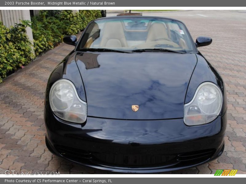 Midnight Blue Metallic / Natural Brown 2003 Porsche Boxster