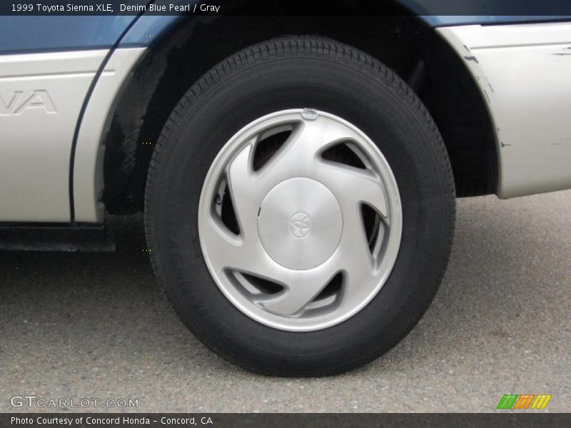 Denim Blue Pearl / Gray 1999 Toyota Sienna XLE