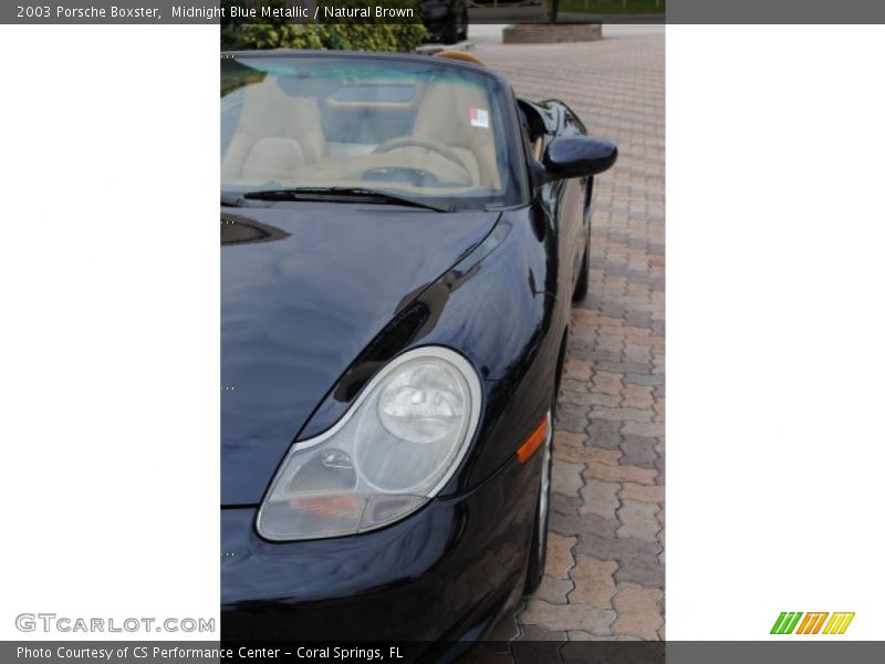 Midnight Blue Metallic / Natural Brown 2003 Porsche Boxster