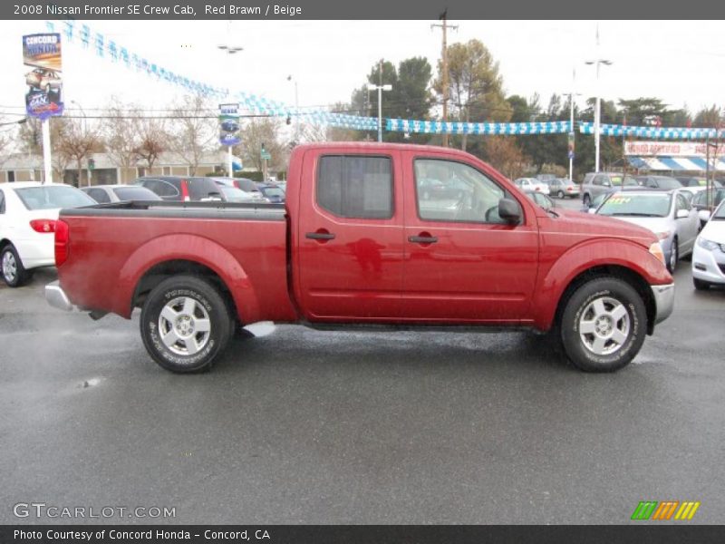 Red Brawn / Beige 2008 Nissan Frontier SE Crew Cab
