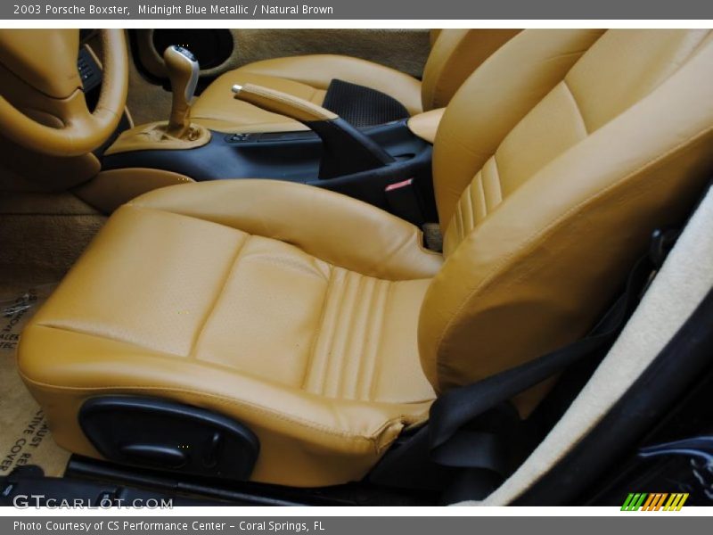 Midnight Blue Metallic / Natural Brown 2003 Porsche Boxster