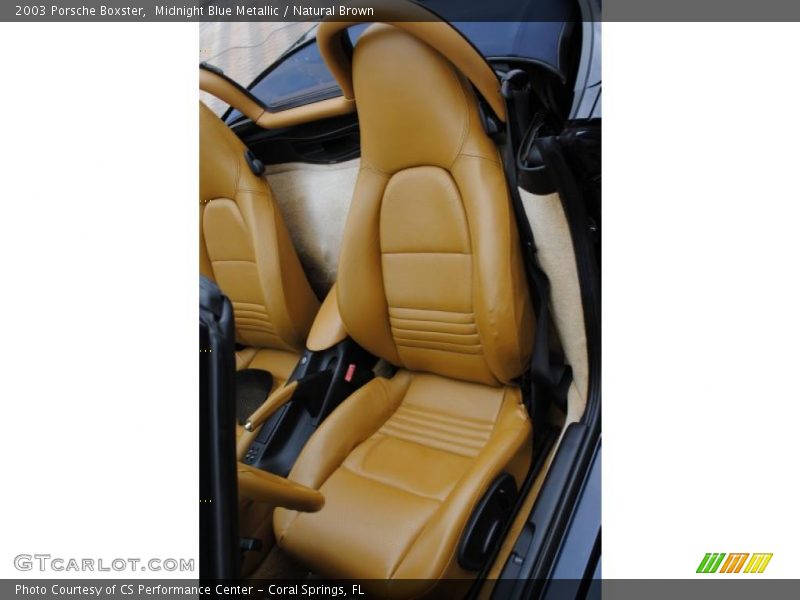 Midnight Blue Metallic / Natural Brown 2003 Porsche Boxster