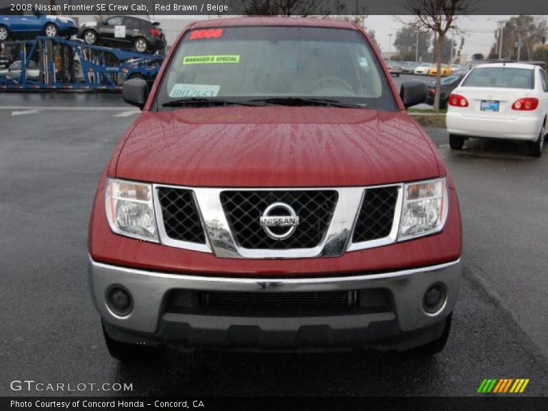 Red Brawn / Beige 2008 Nissan Frontier SE Crew Cab