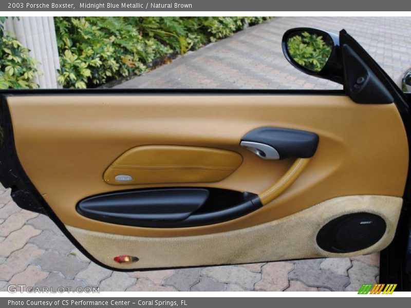 Midnight Blue Metallic / Natural Brown 2003 Porsche Boxster