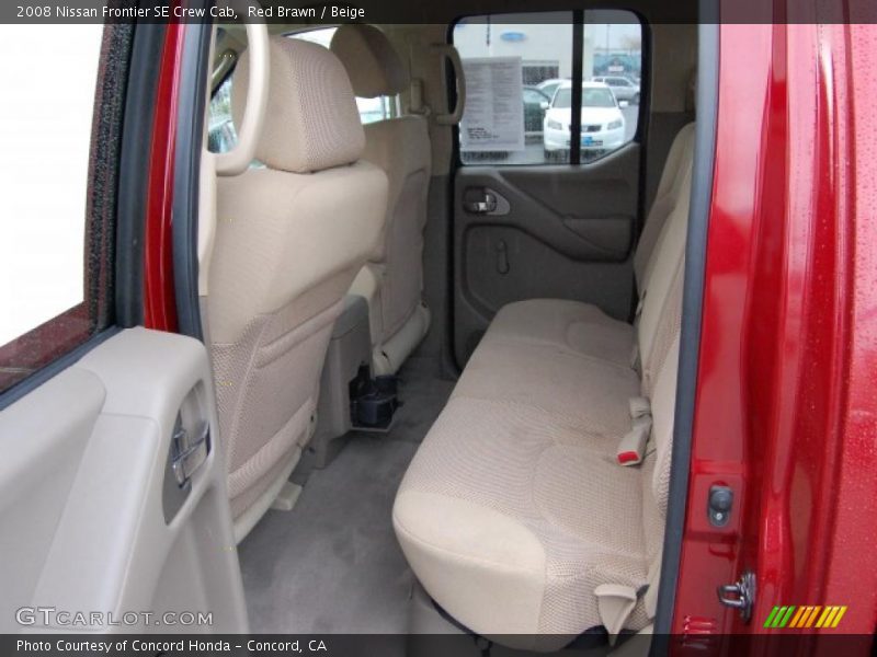 Red Brawn / Beige 2008 Nissan Frontier SE Crew Cab