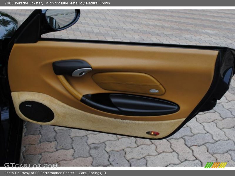Midnight Blue Metallic / Natural Brown 2003 Porsche Boxster